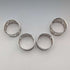 Set of 4 early 20th century British antique silver plate napkin rings