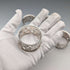 Set of 4 early 20th century British antique silver plate napkin rings