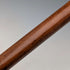 1924 British antique tan shaft sterling silver rondelle handle walking stick 89cm