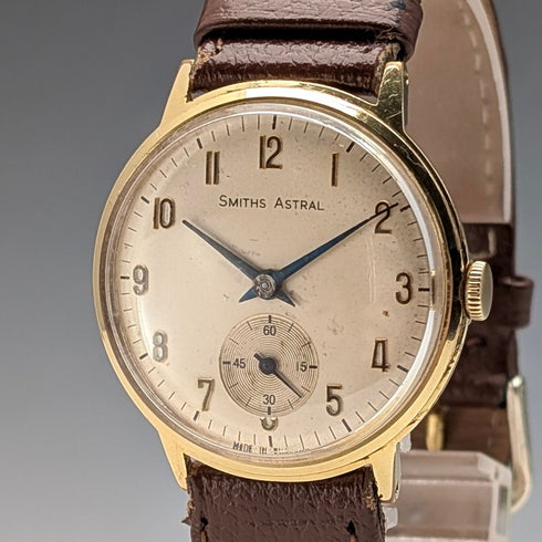 1970s British vintage Smith watch, SMITH ASTRAL, 15 jewels, mechanical, in good working order
