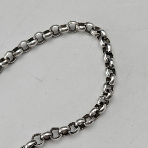 1977年英國純銀禧年錠吊墜搭配純銀項鍊,總重42克,Ralph Weston