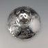 Antique American Art Nouveau Silver Overlay Glass Perfume Bottle