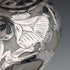 Antique American Art Nouveau Silver Overlay Glass Perfume Bottle