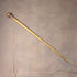 Antique Brown and Tan Marquetry Rondelle Handle Walking Stick 88cm