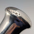 1924 British antique tan shaft sterling silver rondelle handle walking stick 91cm