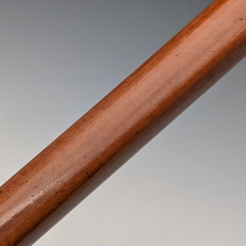 1924年 英国アンティーク タンシャフト 純銀製ロンデルハンドル ステッキ 杖 91cm