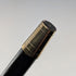 1922 British antique black shaft sterling silver rondelle handle walking stick 91cm MS