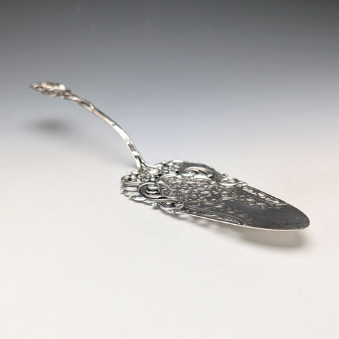 Vintage Continental Silver Rose Decorated Pastry Server 40g