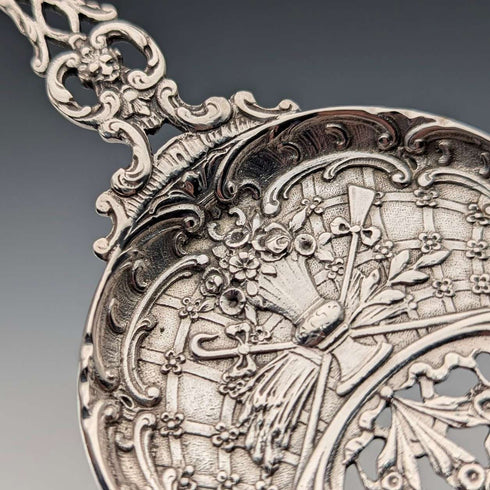 Vintage Continental Silver Sailboat Openwork Decorated Pastry Server 83g