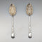 1803 British Georgian Antique Sterling Silver Berry Spoons Pair by Thomas Wallis II