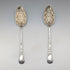 1803 British Georgian Antique Sterling Silver Berry Spoons Pair by Thomas Wallis II
