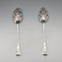 1803 British Georgian Antique Sterling Silver Berry Spoons Pair by Thomas Wallis II