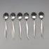 Nordic vintage enamel decoration sterling silver coffee spoon set of 6, total 45g Otter Hval