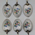 1954 British vintage enamel decorated sterling silver coffee spoon set of 6, total weight 71g, Turner & Simpson, case included