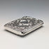 1898 British antique sterling silver double-sided extra thick card case 127g relief decoration Joseph Gloster Very good condition