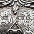 1898年 英国アンティーク 純銀製 両開き型 極厚カードケース 127g レリーフ装飾 Joseph Gloster 極美品