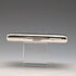 1897 British antique sterling silver double door card case, mirror finish, coat of arms engraved, 107g