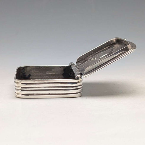 Vintage Hunting Relief Decorated Sterling Silver Square Box 69g