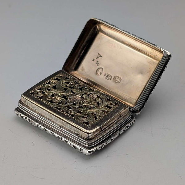 1824年 英国アンティーク 純銀製 ヴィネグレット 19.5g John Bettridge