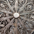 Vintage silver filigree purse with chain, coin purse, 40g