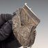 Vintage silver filigree purse with chain, coin purse, 40g