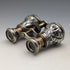 1890 British antique pure silver relief decorated opera glasses and binoculars