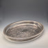 英国ヴィンテージ シルバープレート製 オーバル型 ギャラリートレイ 幅40cm