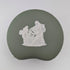 British Vintage Wedgwood Jasperware Bean-Shaped Trinket Box, Green