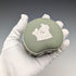British Vintage Wedgwood Jasperware Bean-Shaped Trinket Box, Green