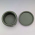British Vintage Wedgwood Jasperware Cylinder Box, Small Item Holder, Green