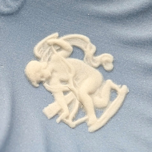 British Vintage Wedgwood Jasperware Tea Caddy Spoon, Pale Blue