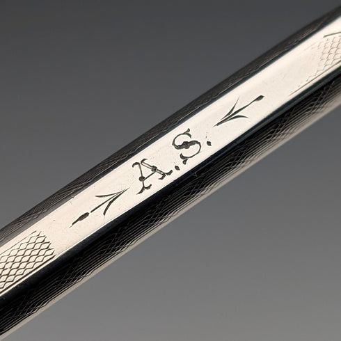 英国ヴィンテージ ライフロング 純銀製 推進式シャープペンシル