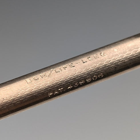 英国ヴィンテージ ライフロング 純銀製 推進式シャープペンシル