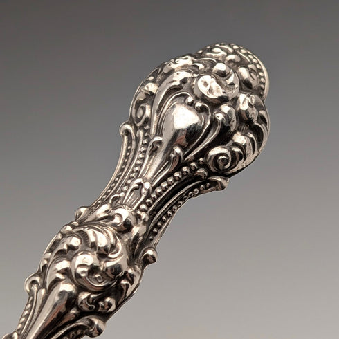 Early 20th century American antique sterling silver handle button hook