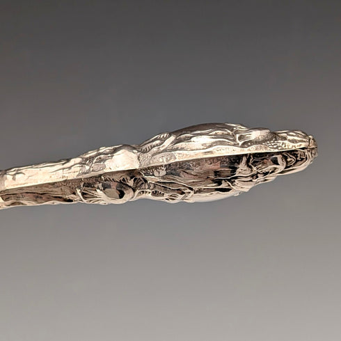 1903年 英国アンティーク 純銀ハンドル シューホーン ボタンフックセット G&C Ltd