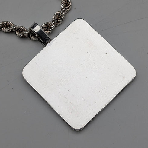 1977年英國純銀禧年錠吊墜,32克,配純銀扭紋項鍊RJ