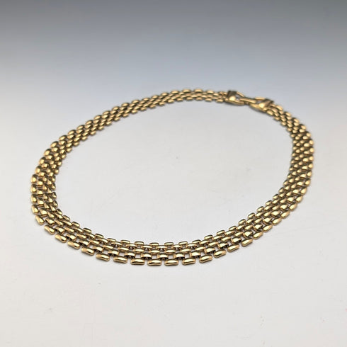 英國復古 9ct 鍍金豹鏈項鍊 Henry Griffith & Sons Ltd