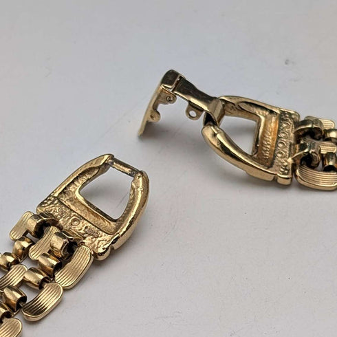 British Vintage 9ct Rold Gold Panther Link Necklace Henry Griffith & Sons Ltd