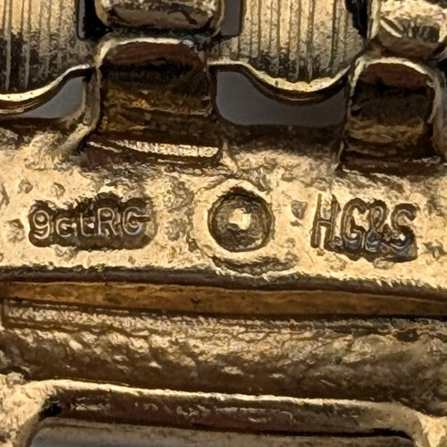 英國復古 9ct 鍍金豹鏈項鍊 Henry Griffith & Sons Ltd