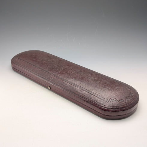 1852年頃 英国アンティーク 純銀製ハンドル フィッシュサーバーペア ケース入 John Gilbert