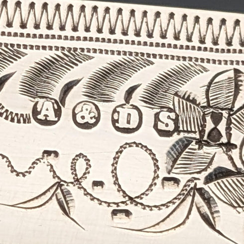 12-Pair of Antique British Silver Plate Dessert Cutlery, Circa 1898, Allen & Darwin, Wooden Box