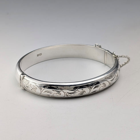 1961年英國復古純銀手鐲 T&H Carthorne