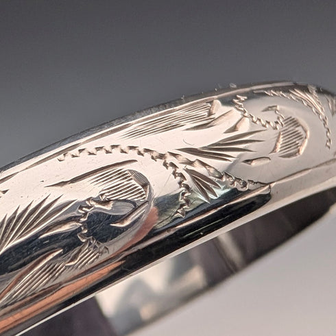 1961年英國復古純銀手鐲 T&H Carthorne