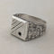 ヴィンテージ 純銀製シグネットリング 指輪(19号)