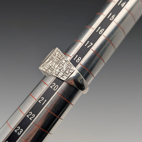 ヴィンテージ 純銀製シグネットリング 指輪(19号)