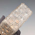 1901 British antique square cut glass jar with pure silver lid The Alexander Clark