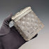 1901 British antique square cut glass jar with pure silver lid The Alexander Clark
