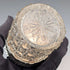 1904 British antique pure silver lid cylindrical cut glass jar The Alexander Clark