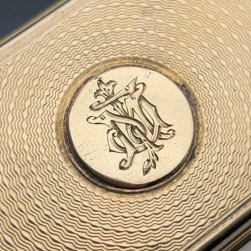 1843 年英國古董鍍金銀蓋玻璃飾品盒,威廉尼爾製作