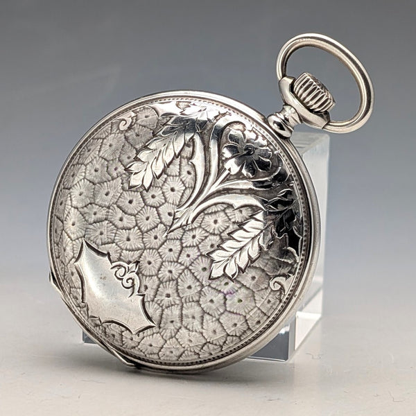 1926年頃 アンティーク ロンジン 懐中時計 銀側ハンターケース アラビアインデックス 動作良好